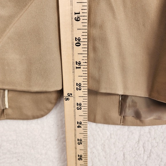 Worthington Women's Sz 16 Tan Classic Blazer Two Button Tailored Cotton Blend - Picture 6 of 12